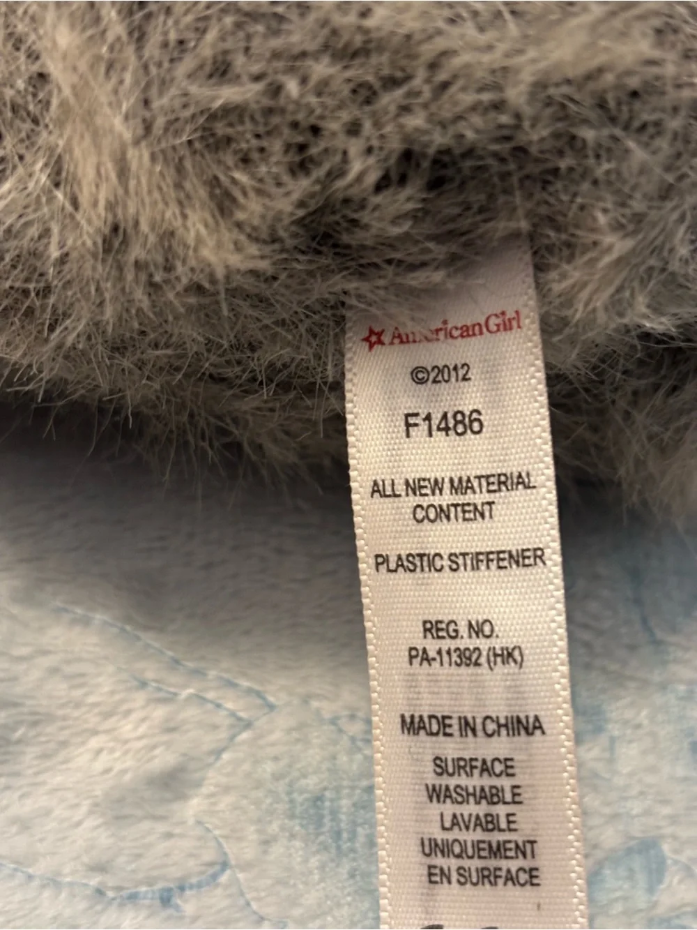 American Girl Accessory Gray and White Husky